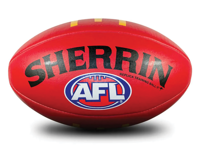 Sherrin Leather AFL Replica Training Ball <br> 4451/MCD/RED