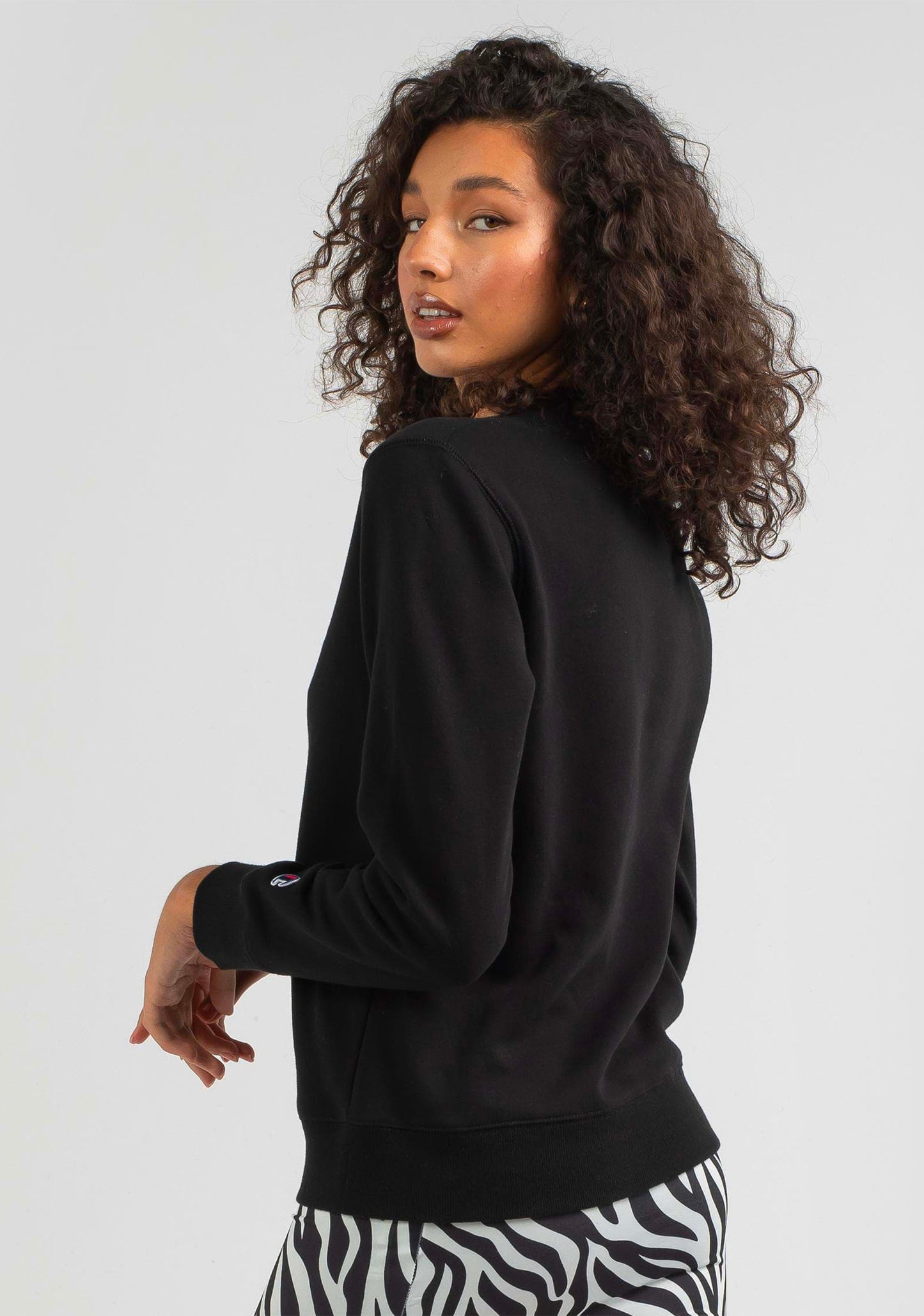 Champion Women’s Script Crew Black