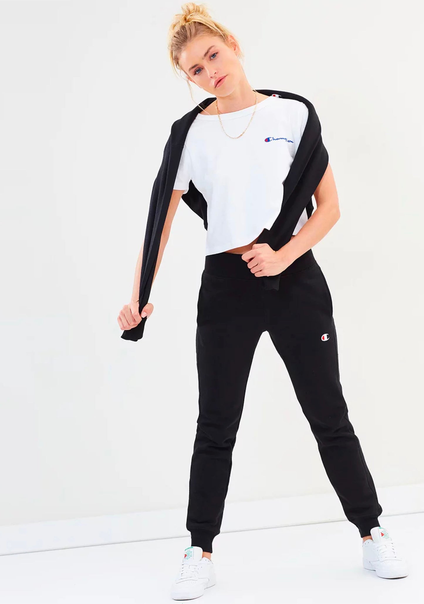 Champion Women’s Reverse Weave French Terry Slim Jogger Black