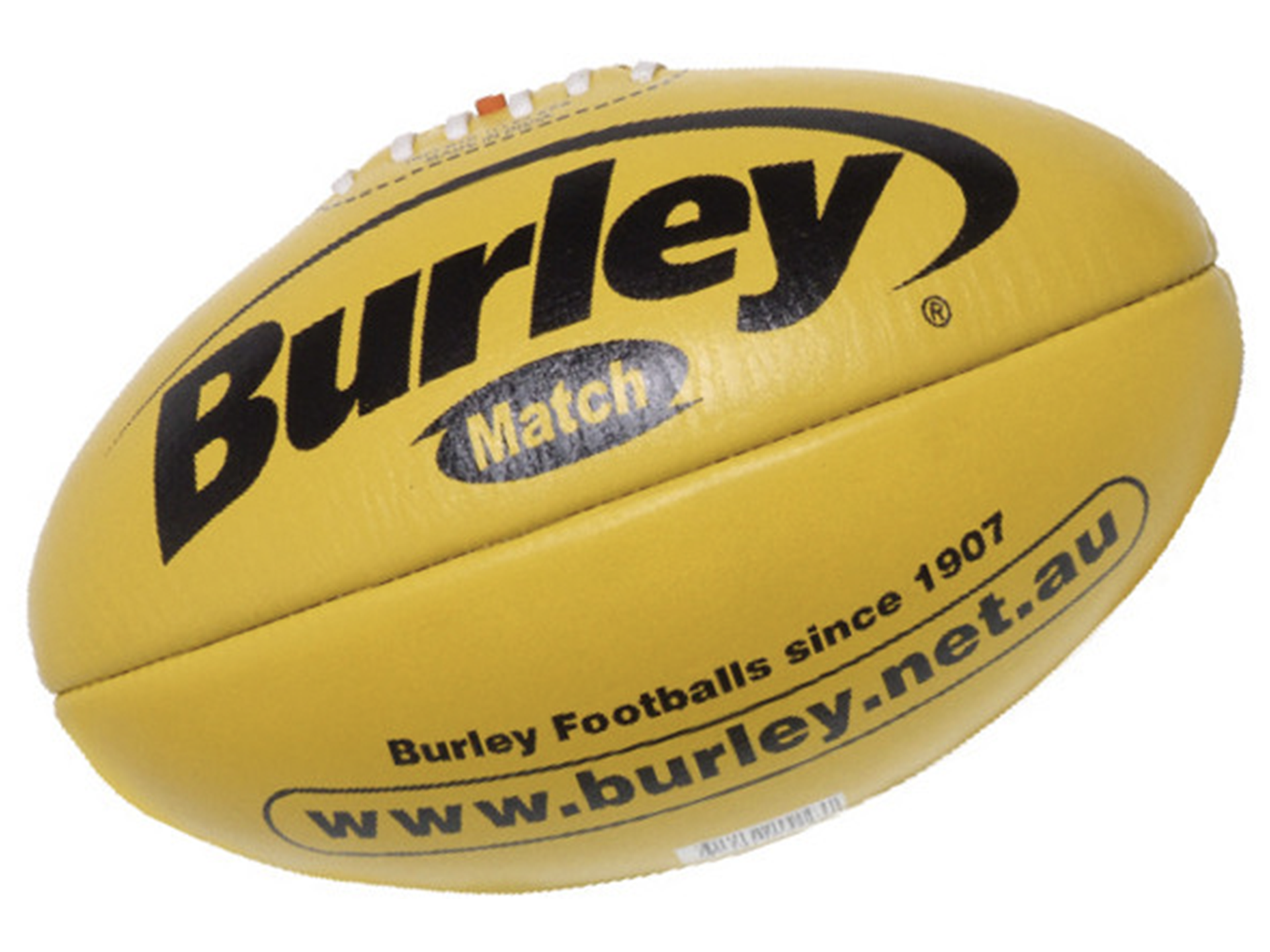 Burley Yellow Match Football Jim Kidd Sports