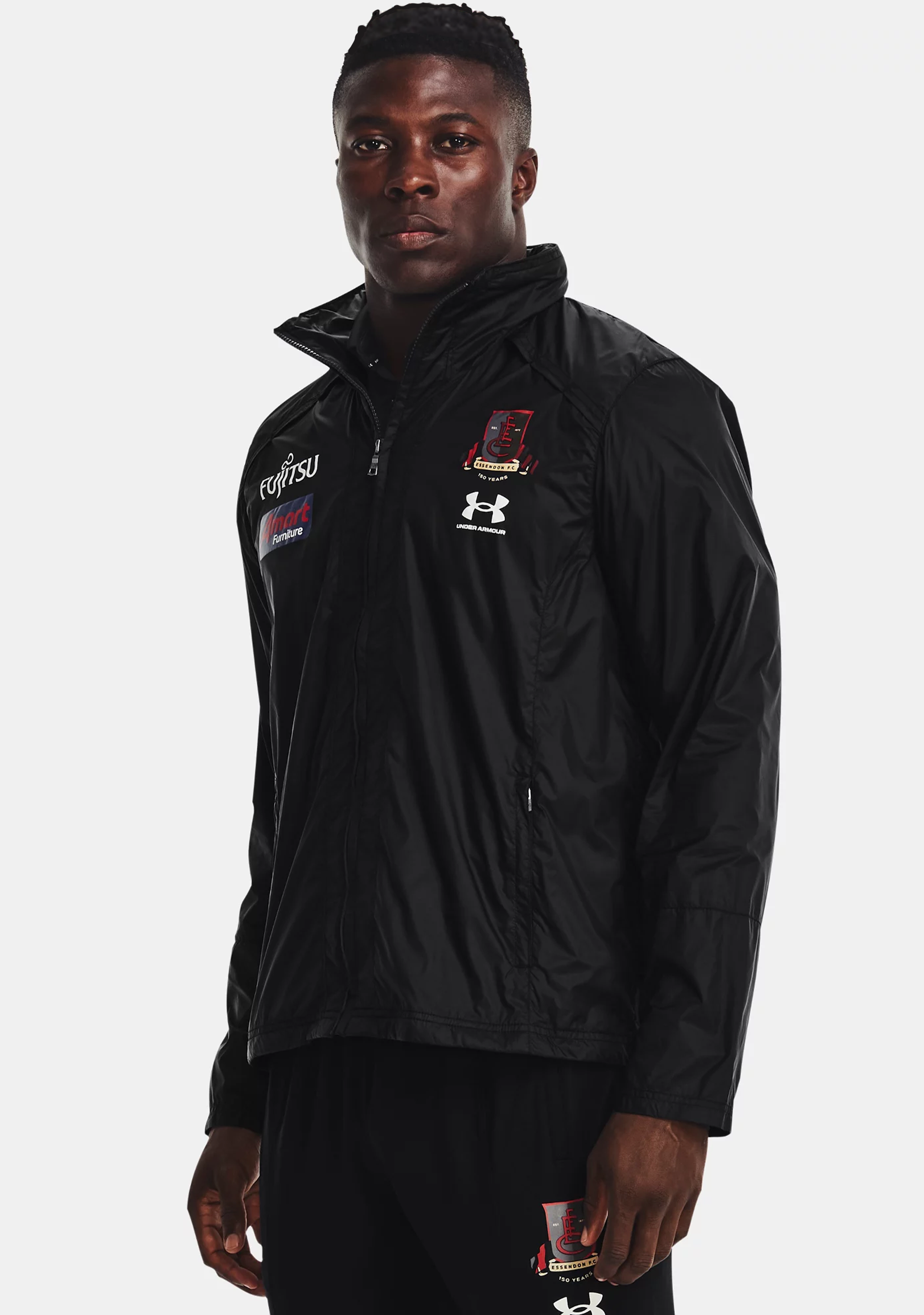 Under Armour Mens Essendon Training Shell Jacket <BR> 1374242 001
