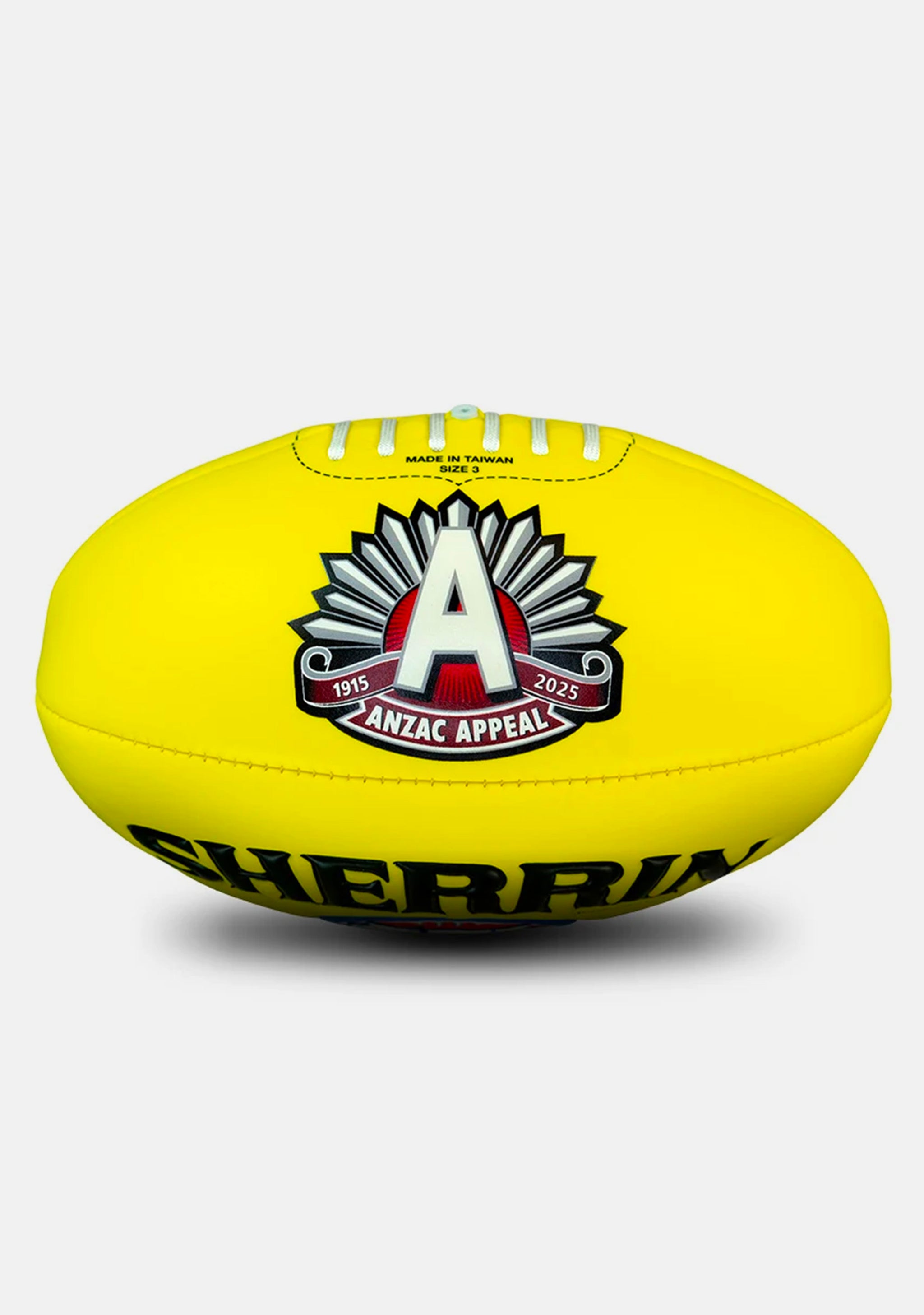 Sherrin 2025 ANZAC Eve Super Soft Touch Football Yellow
