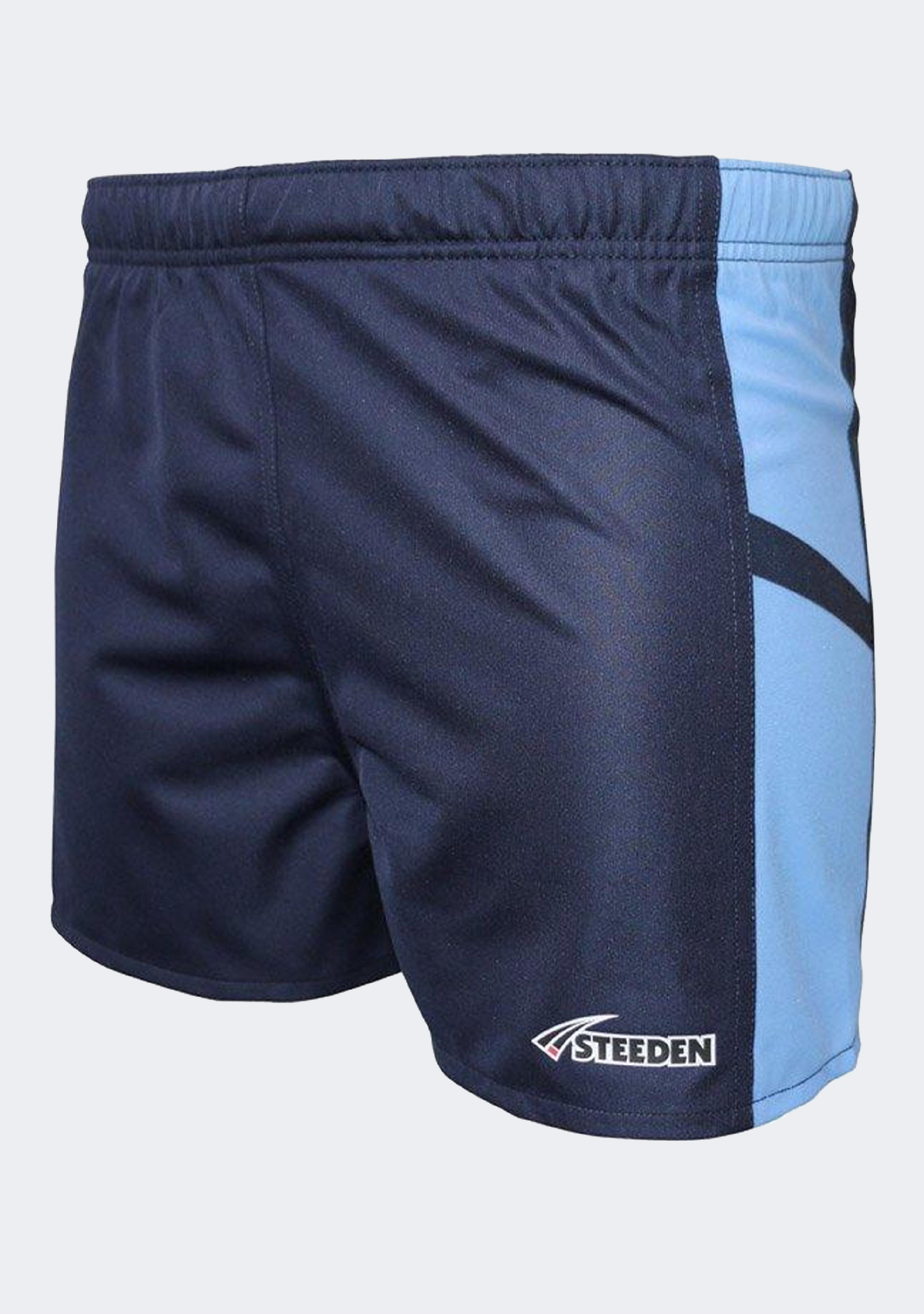Steeden Men’s Rugby League Shorts Dark Blue/Light Blue