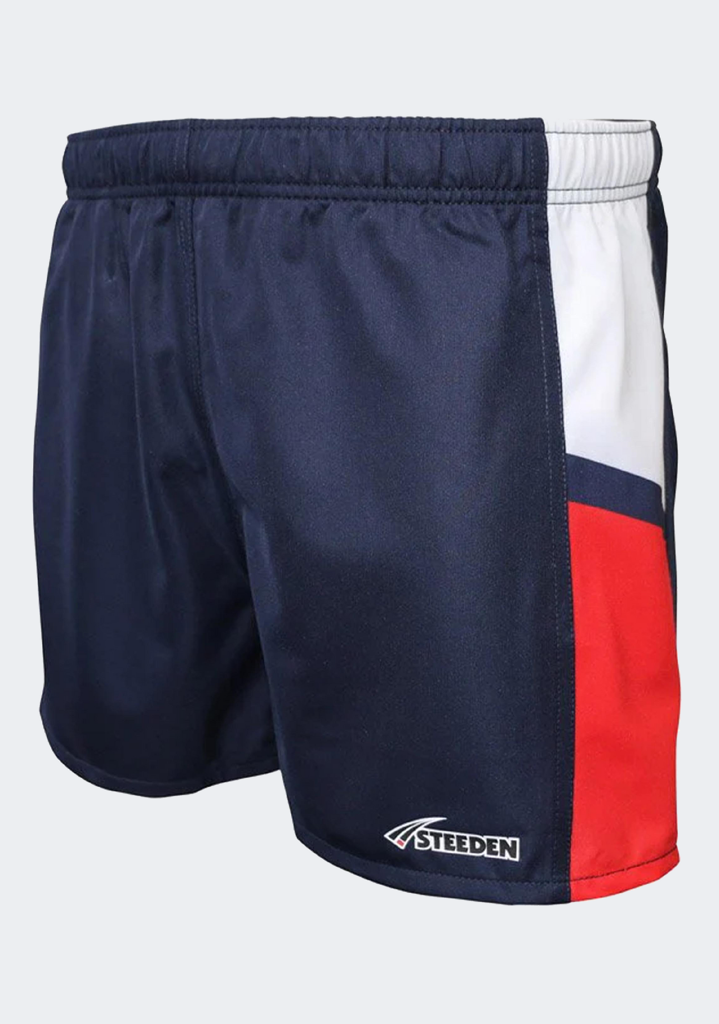 Steeden Men’s Rugby League Shorts Dark Blue/White/Red