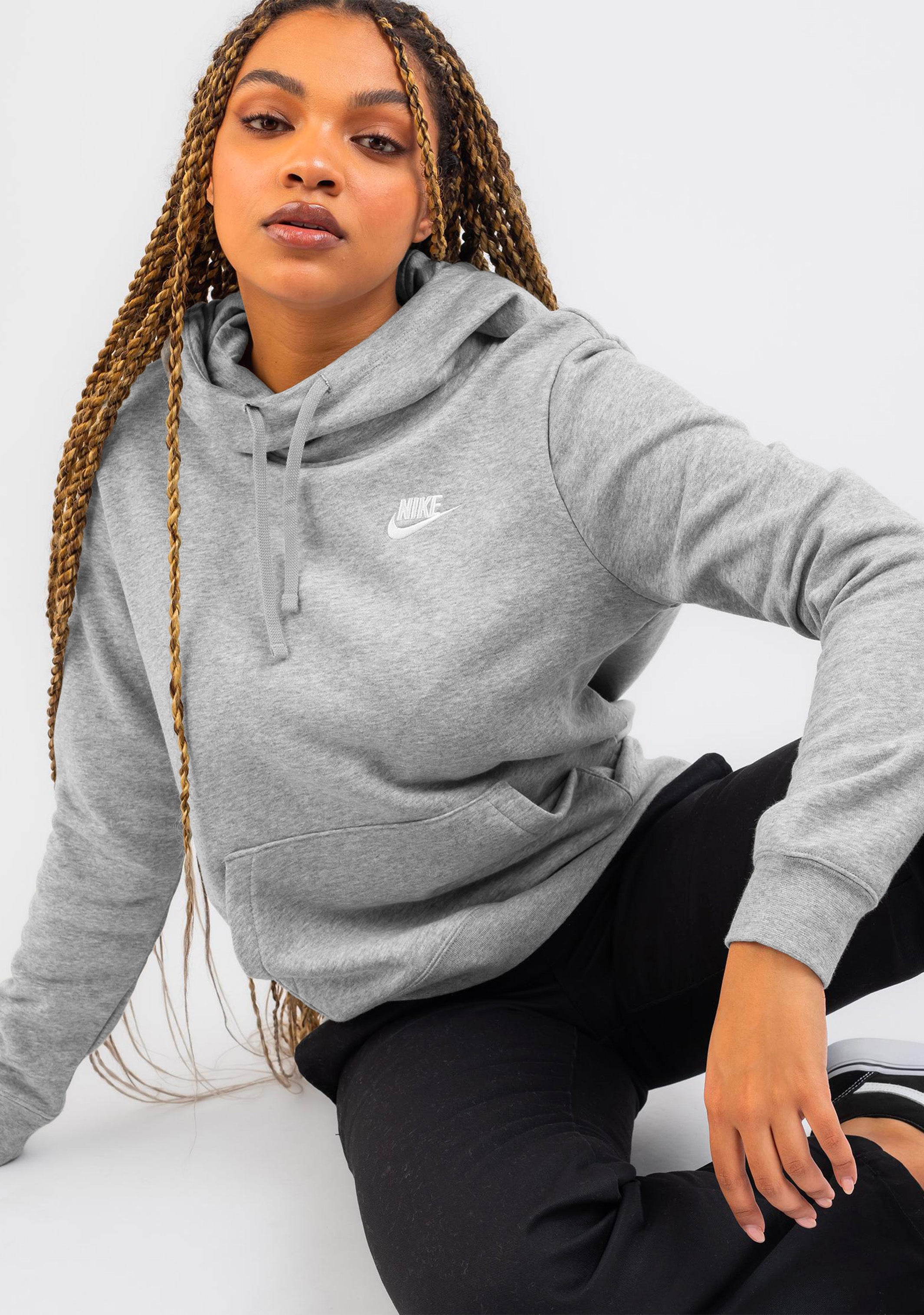 Nike Women's Club Fleece Funnel Neck Hoodie