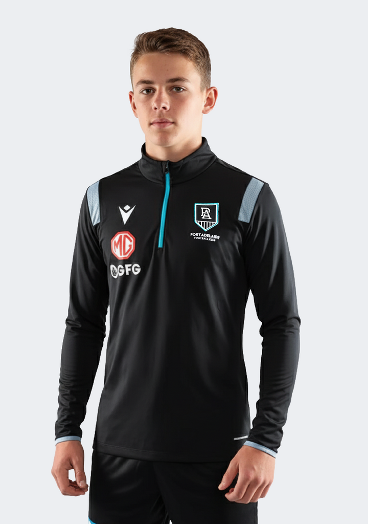 Macron Youth Port Adelaide M20 Perormance Softshell Jacket L/S