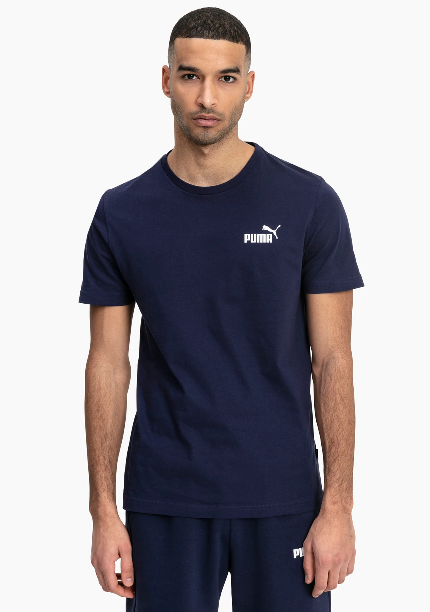 Puma Men’s Essential Small Logo Tee Navy
