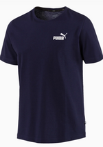 Puma Mens Essential Small Logo Tee Navy <br> 851741 06