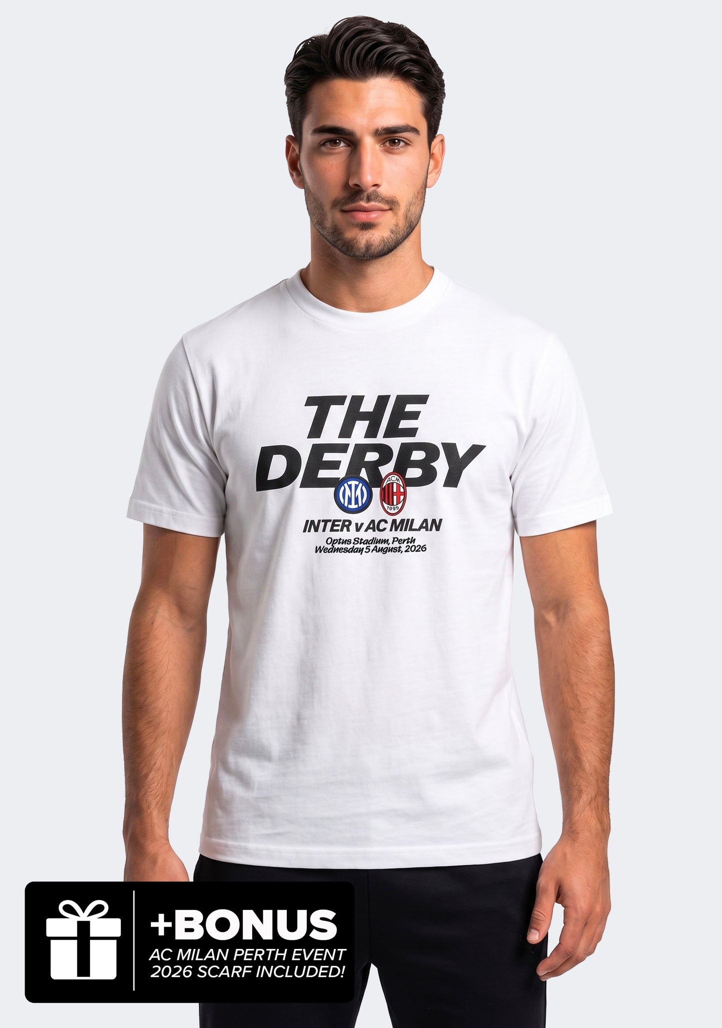 AC Milan vs Inter Milan 'The Derby' Tee 2026 Perth Event