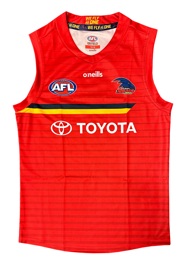 O'Neills Adelaide Crows 2021 Junior Training Guernsey Red