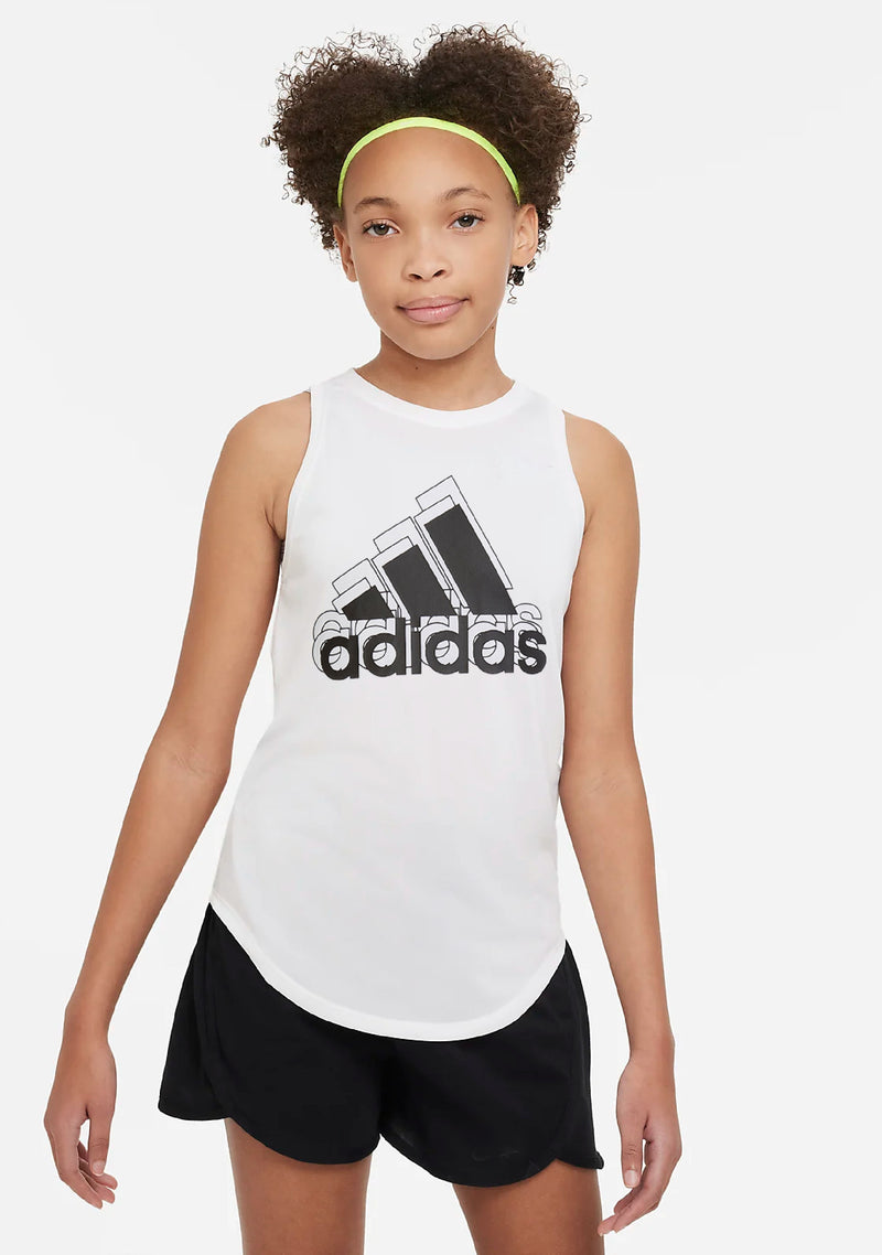 Adidas Girls Aeroready Designed to Move Brandlove Tank Top HM4461