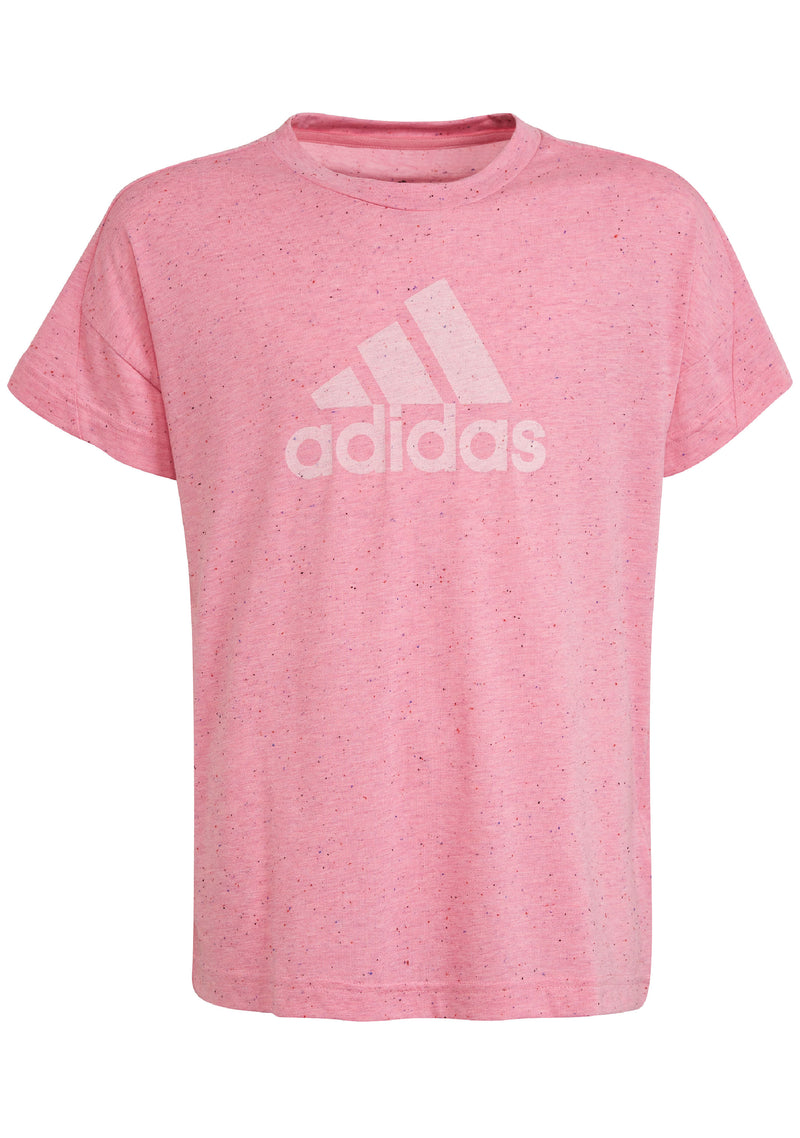 Adidas Girl’s Future Icons Badge Of Sport Tee <br> HM2648