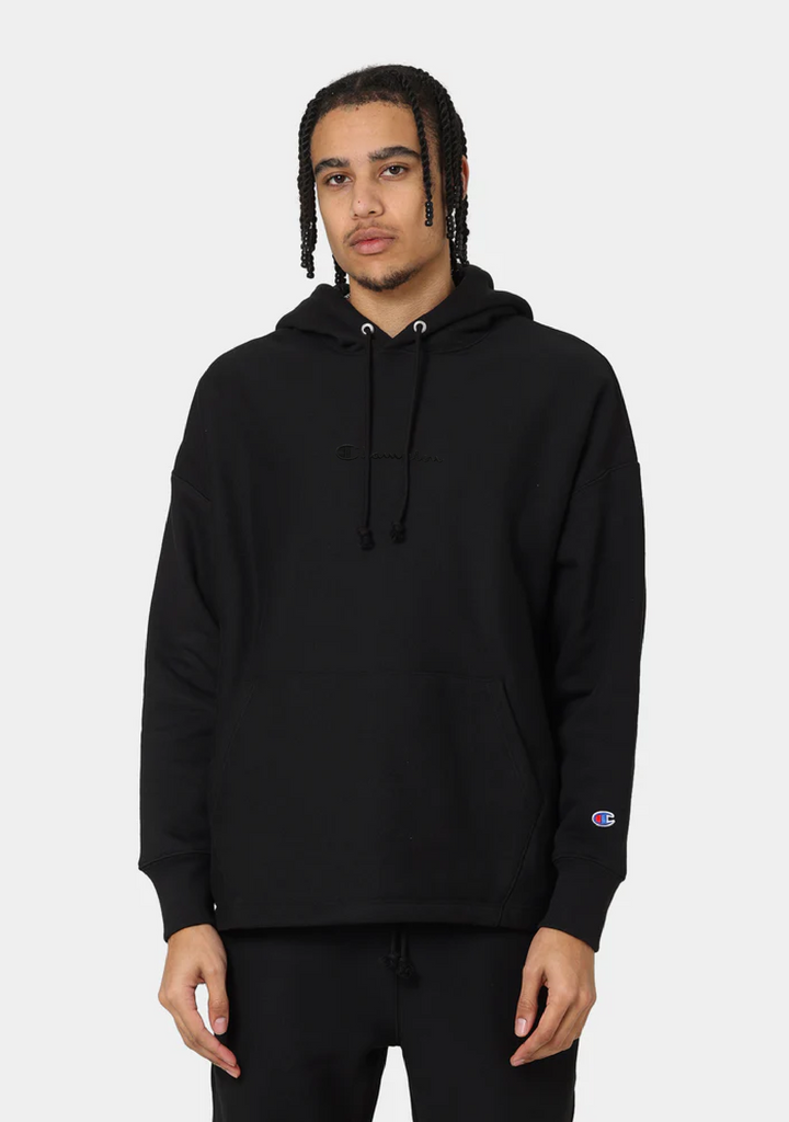 Champion Reverse Weave Hoodie Black <br> AVATN BLK