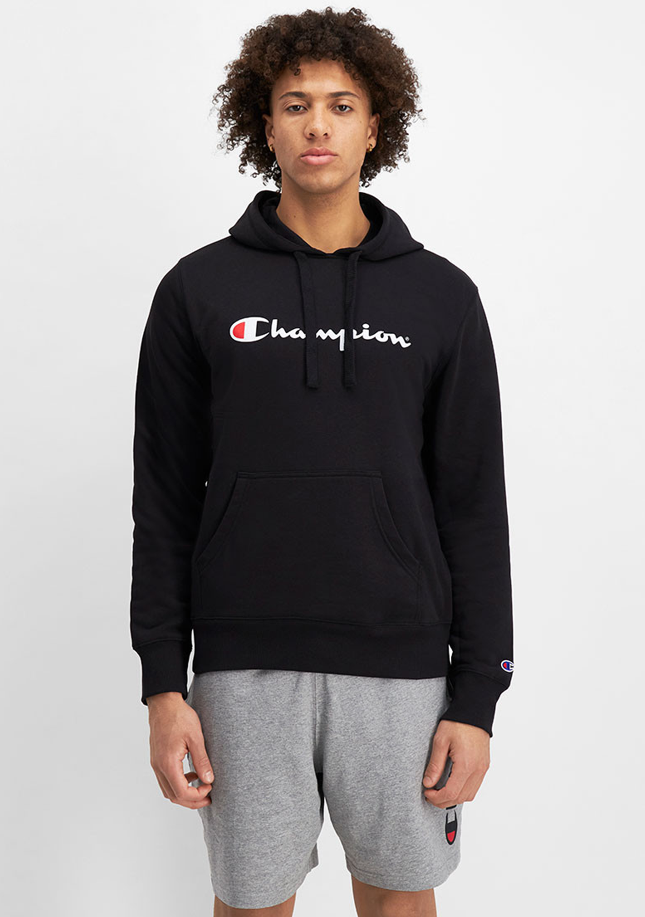 Champion Men’s Script Hoodie Black