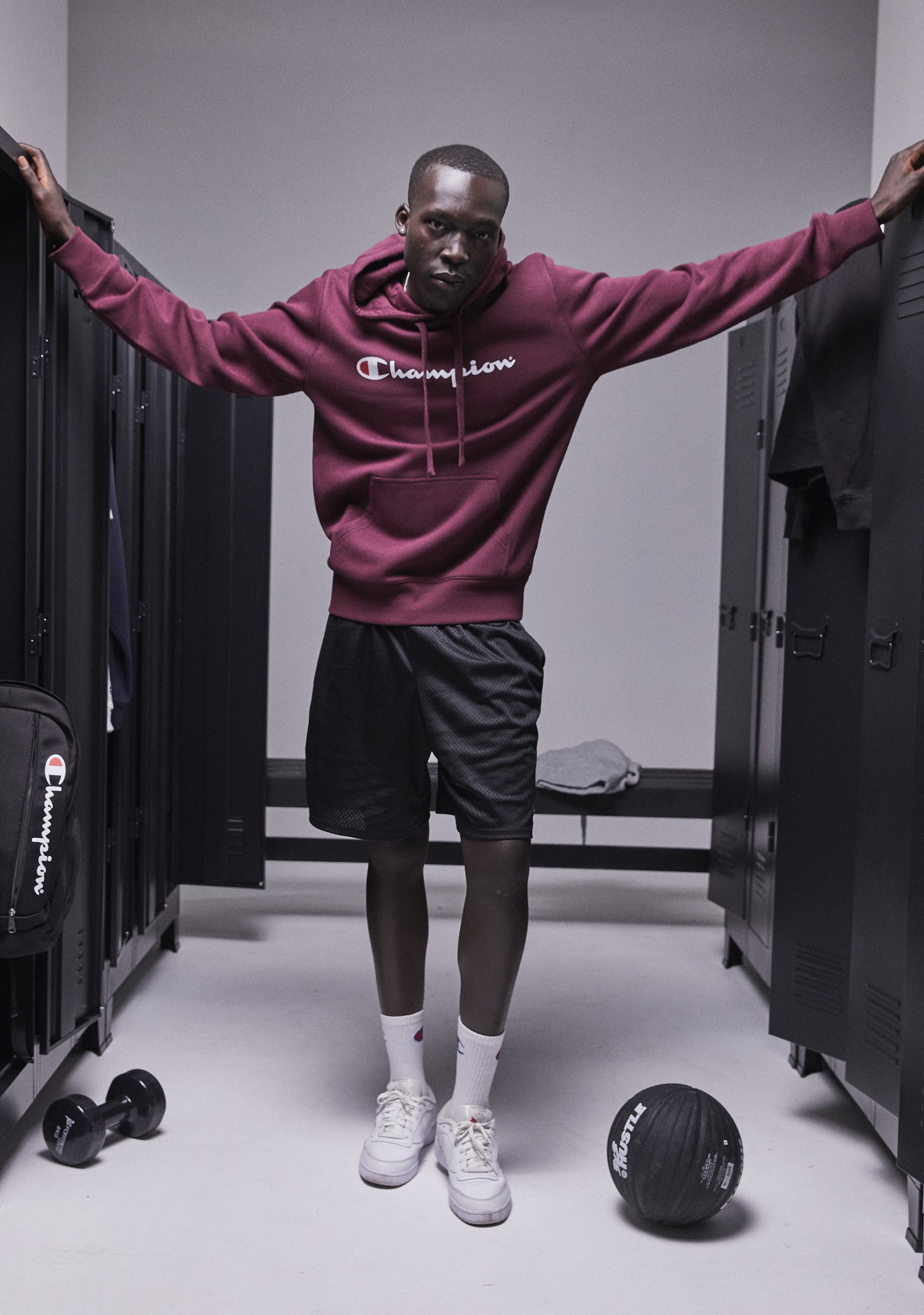 Champion Mens Script Hoodie