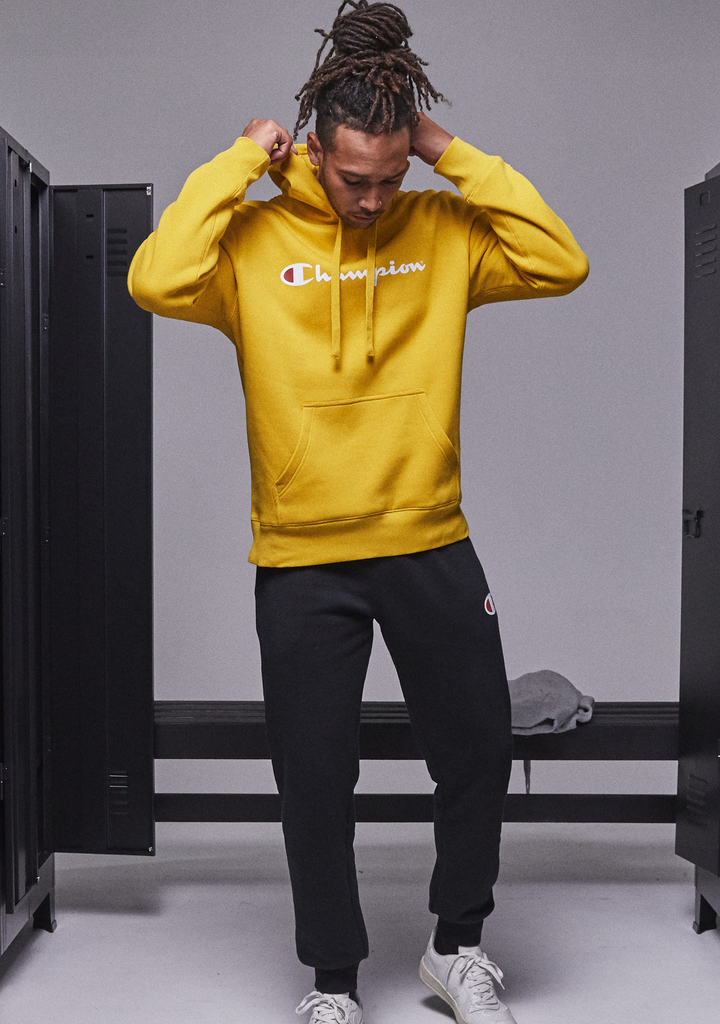 Champion Mens Script Hoodie