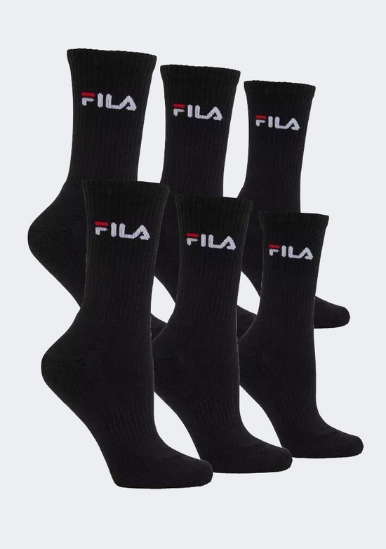 Fila 6 Pack Sports Crew Socks