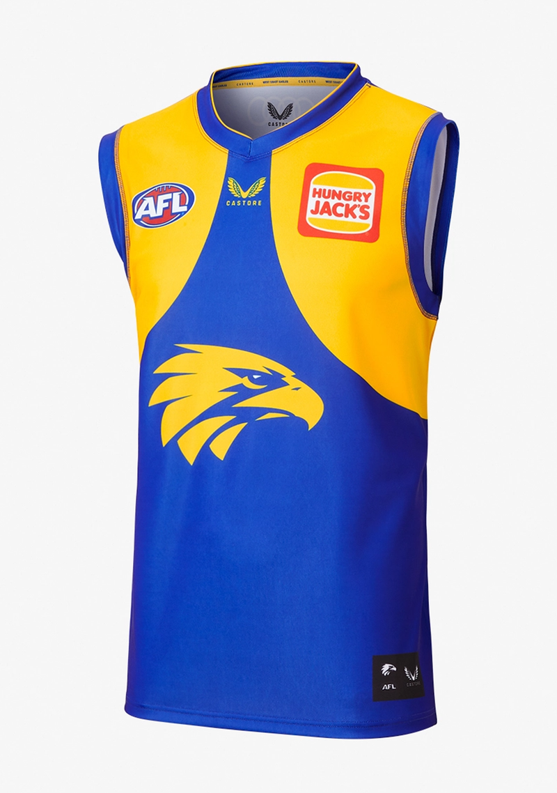 Castore West Coast Eagles Youth Home Guernsey <br> TJ0470