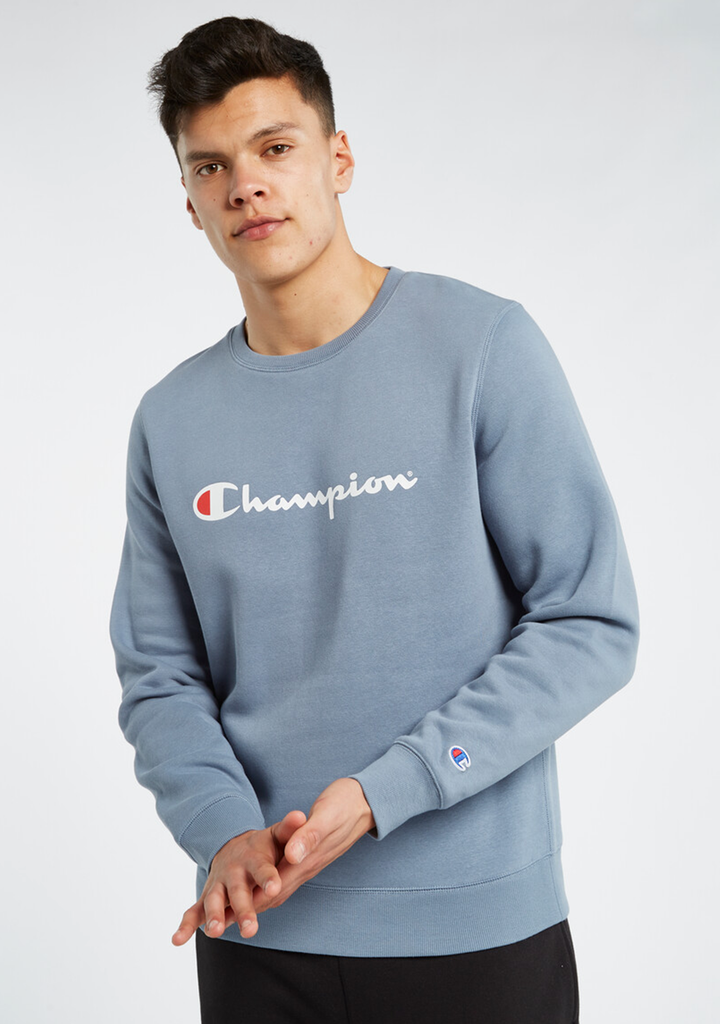 Champion Men’s Script Crew Storm Grey