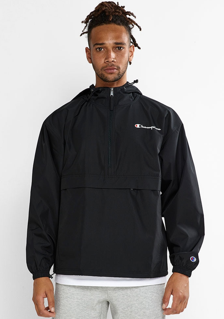 Champion Mens US Quarter Zip Packable Jacket