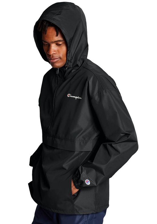Champion Mens US Quarter Zip Packable Jacket