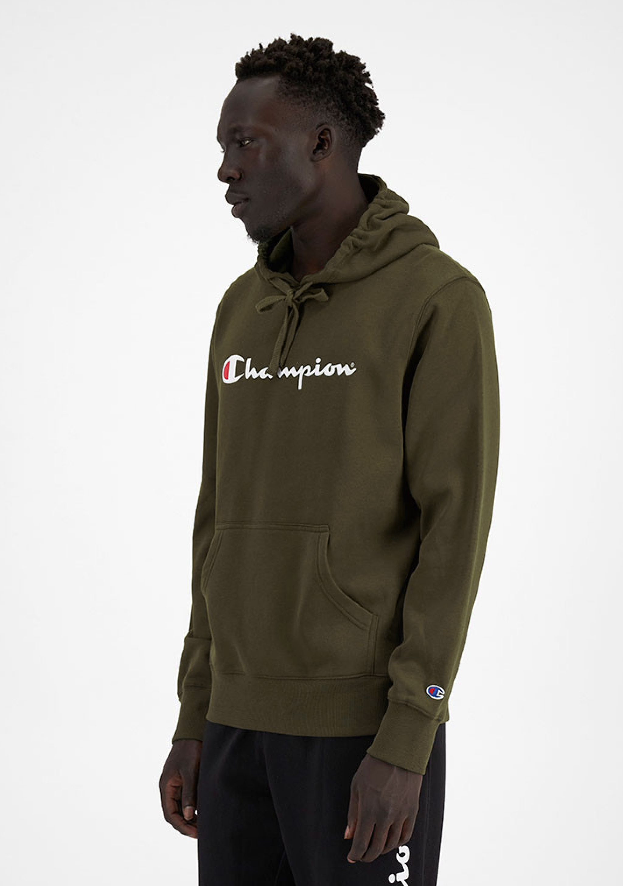 Champion Mens Script Hoodie