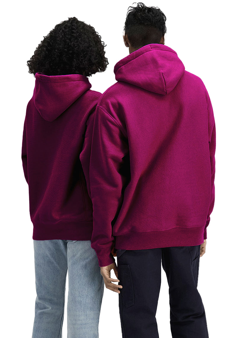 Womens Small C Logo Hoodie Boyfriend Fit  Plum <br> CTH6A1 HMF