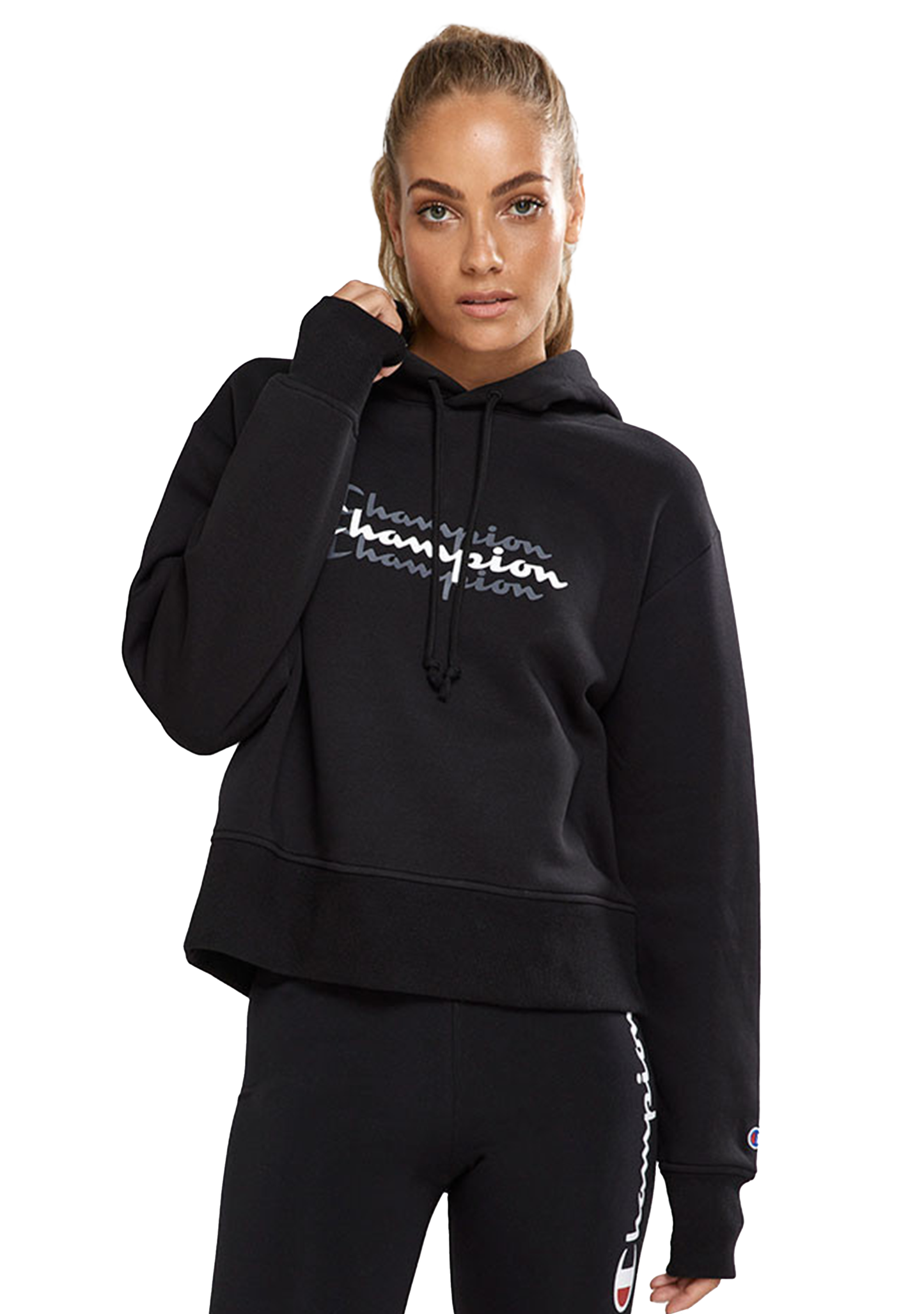 Champion Womens Sporty Graphic Hoodie
