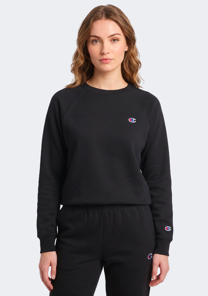 Champion Women's French Terry Script Crew