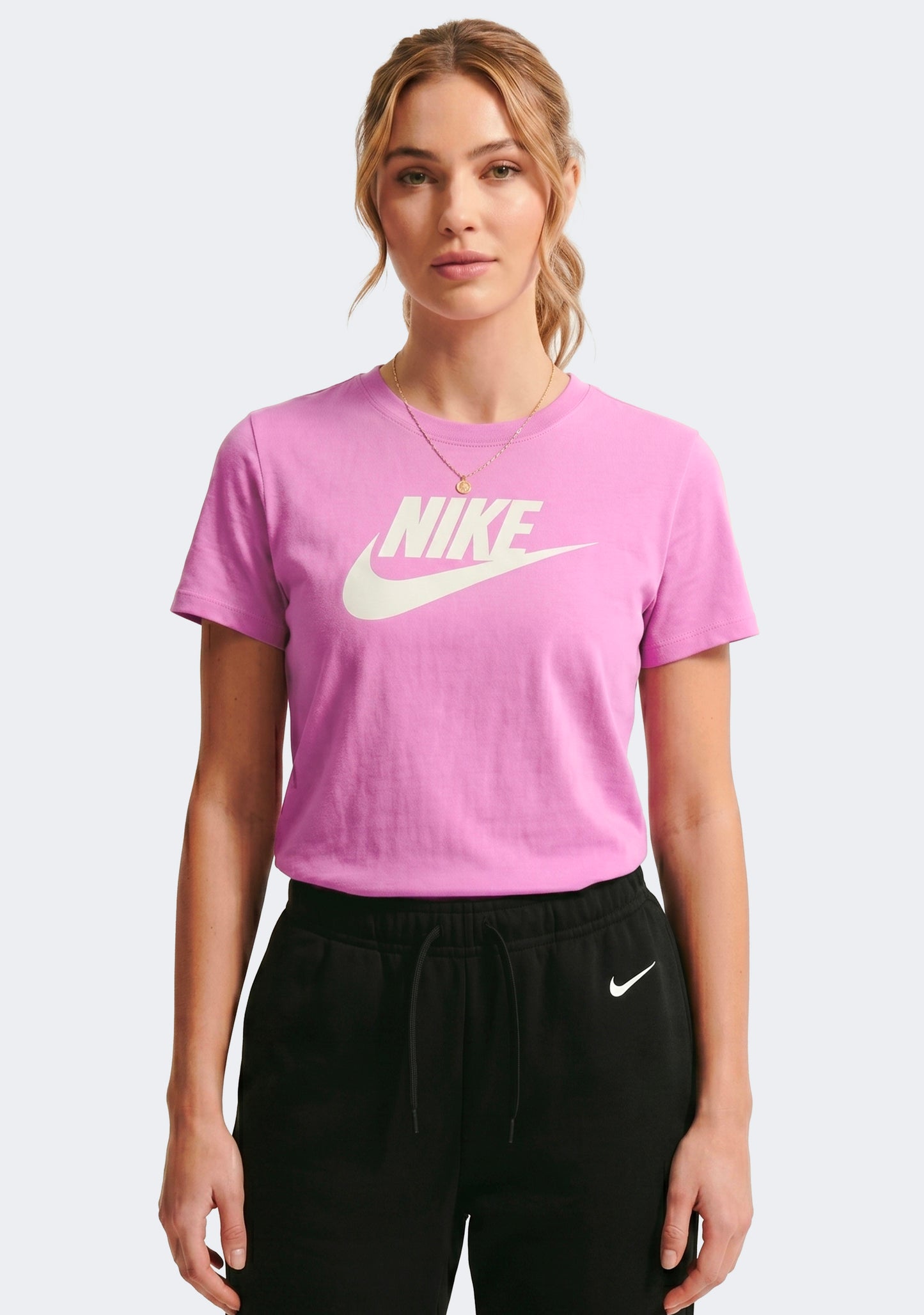 Nike Women's Sportswear Club Icon Futura Logo Tee