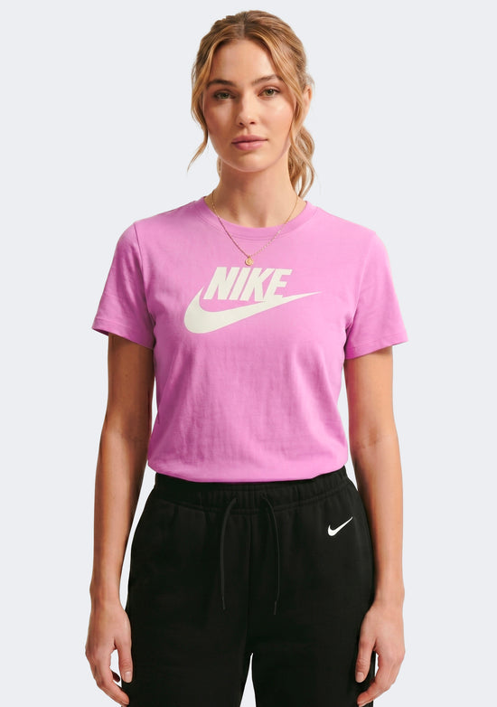 Nike Women's Sportswear Club Icon Futura Logo Tee