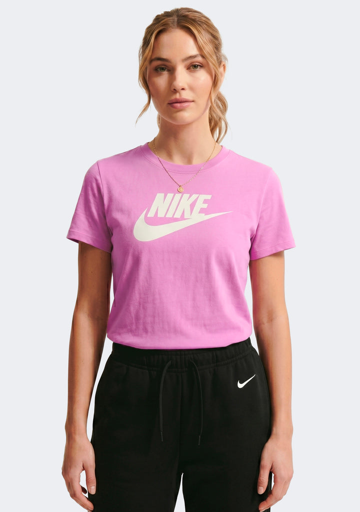 Nike Women's Sportswear Club Icon Futura Logo Tee