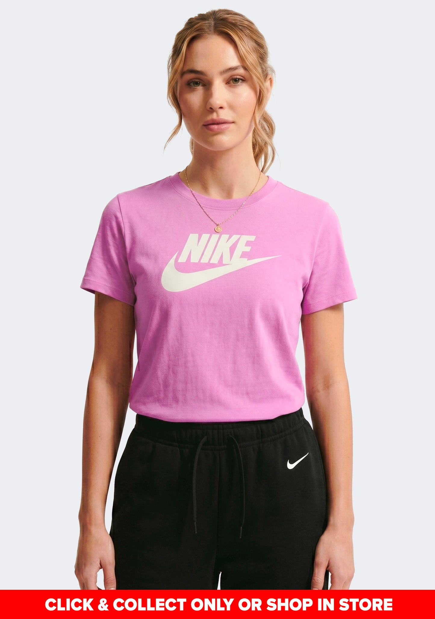 Nike Women's Sportswear Club Icon Futura Logo Tee