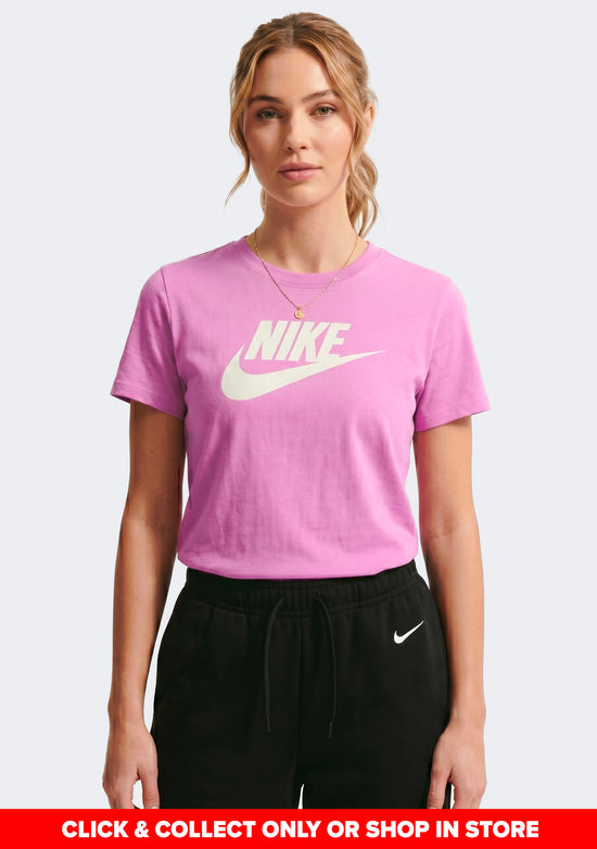 Nike Women's Sportswear Club Icon Futura Logo Tee