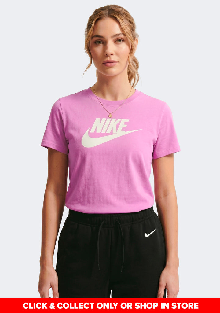 Nike Women's Sportswear Club Icon Futura Logo Tee