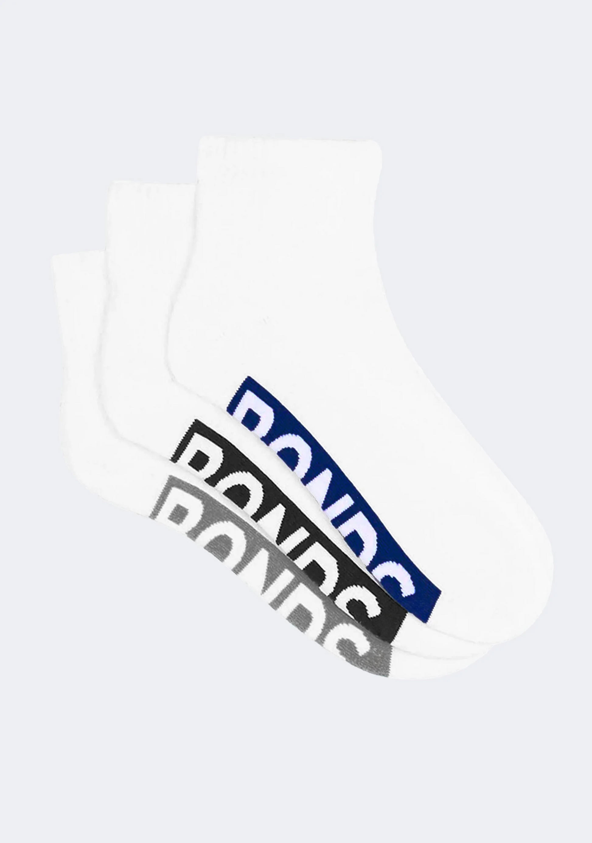 Bonds Men’s Cushioned 1/4 Crew Socks 3 Pack White