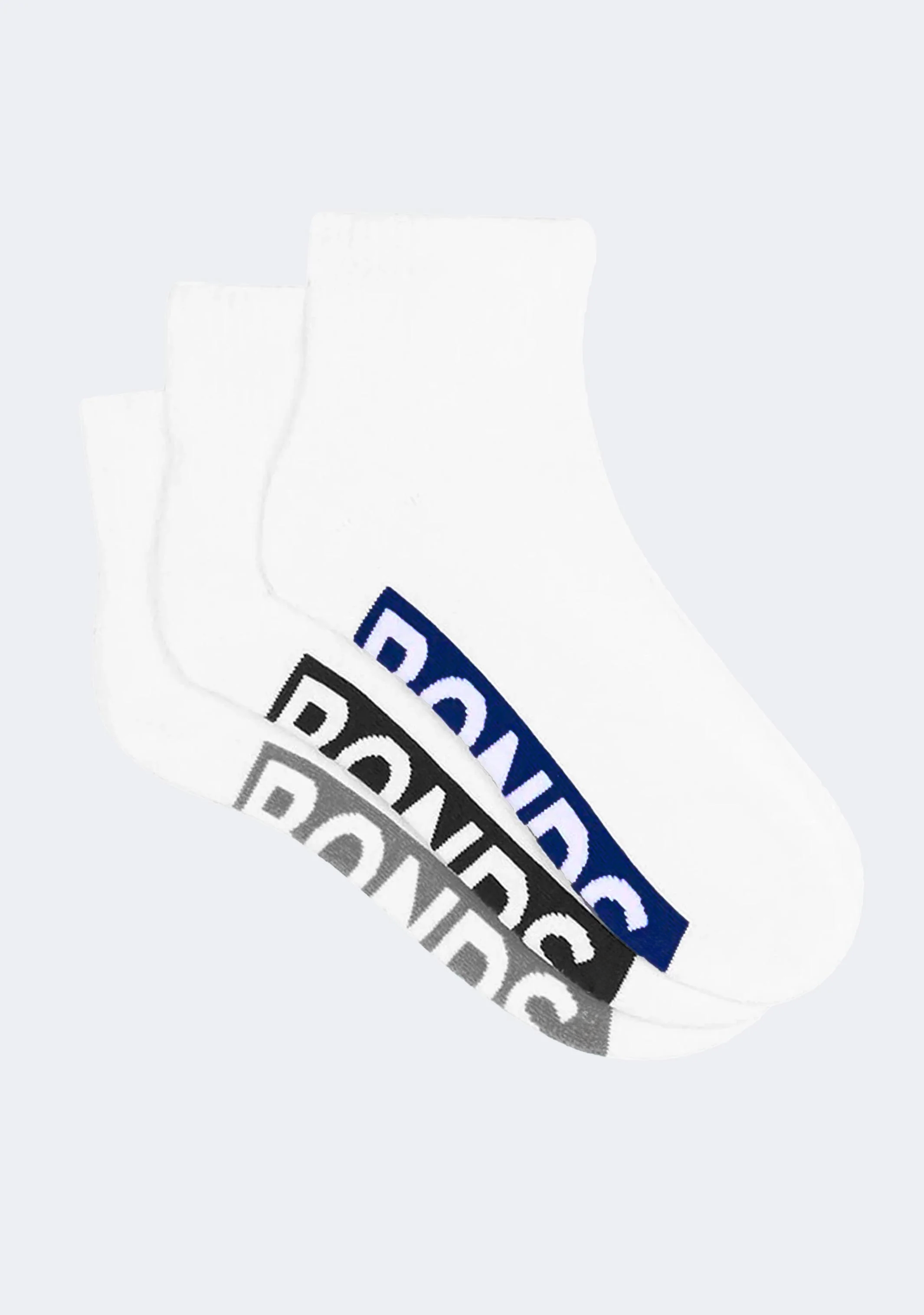 Bonds Men’s Cushioned 1/4 Crew Socks 3 Pack White