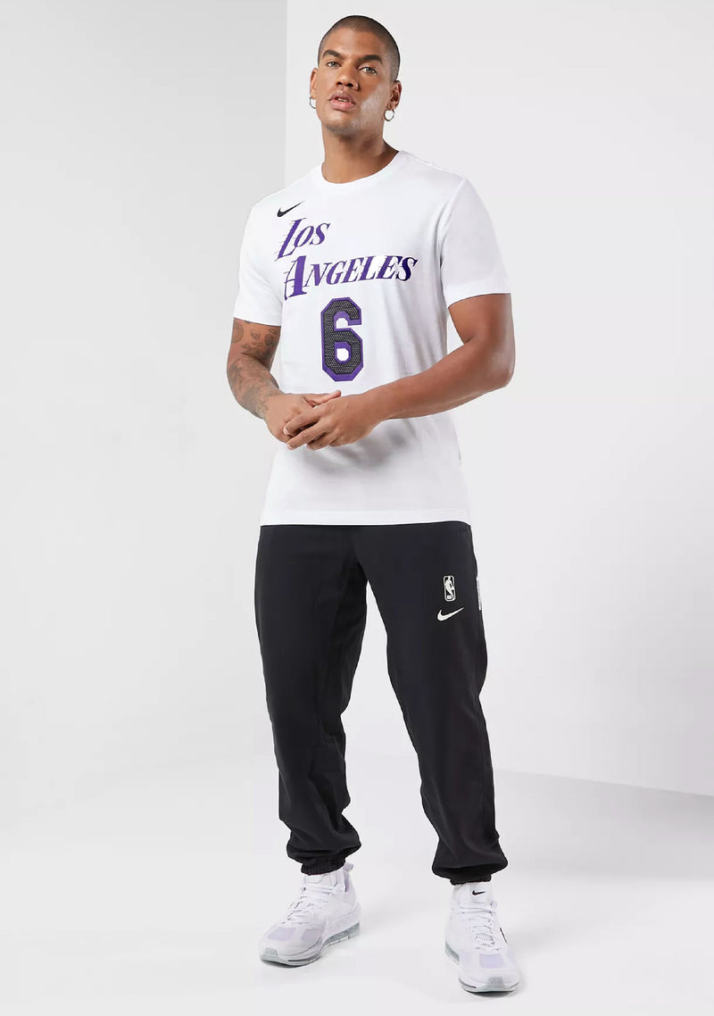 Nike Mens NBA T-Shirt LeBron James Los Angeles Lakers City Edition