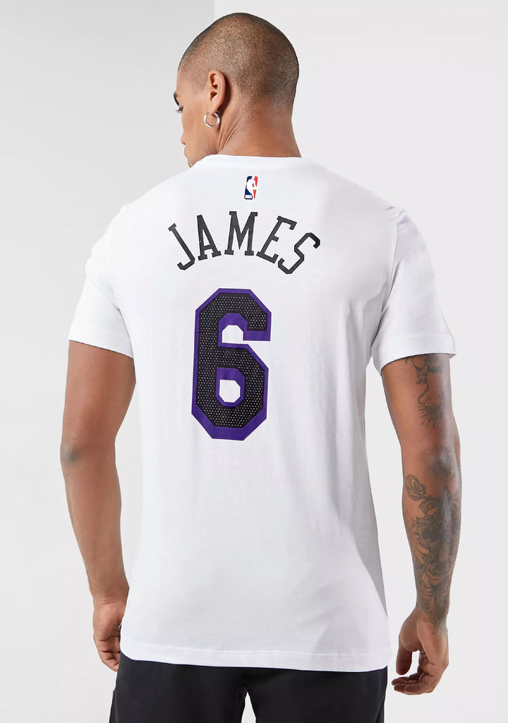 Nike Men's NBA T-Shirt LeBron James Los Angeles Lakers City Edition