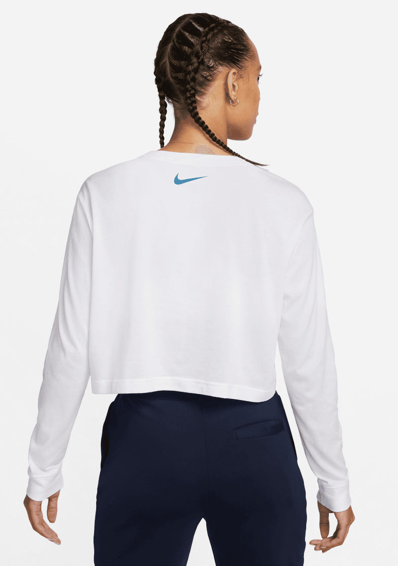 Nike Womens Dri-Fit Long Sleeves Slam Tee <br> DZ3797 100
