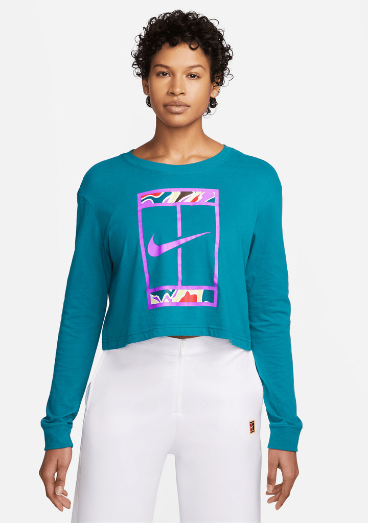 Nike Womens Dri-Fit Long Sleeves Slam Tee