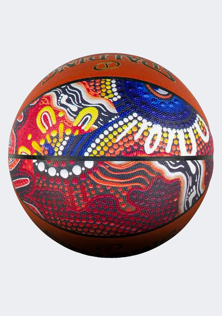 Spalding NBL Indigenous All Surface Ball with FREE Wilson NBA Team Mini Retro Phoenix Suns Basketball