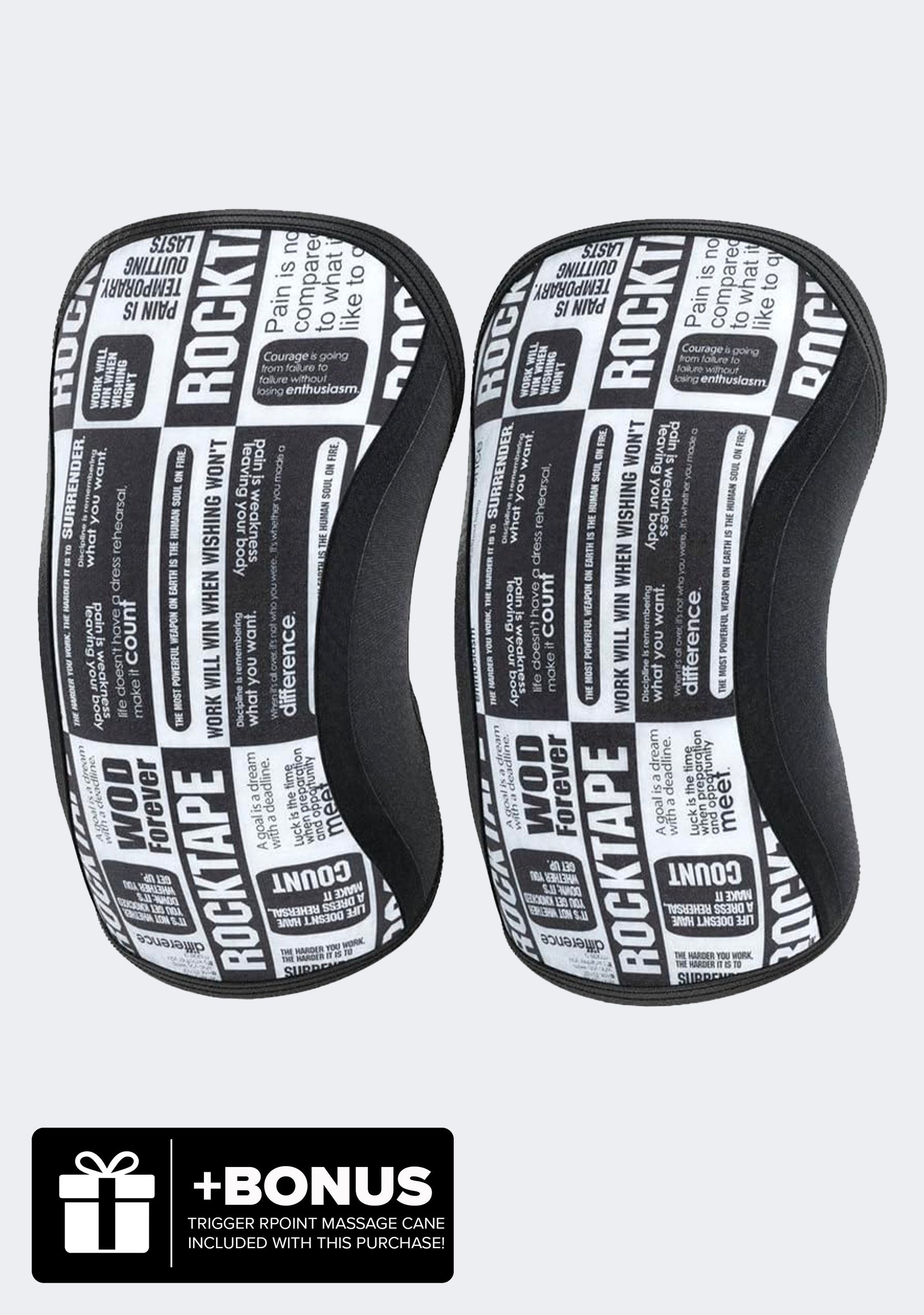 Rocktape Assassins Knee Sleeve 7mm Thick White Manifesto