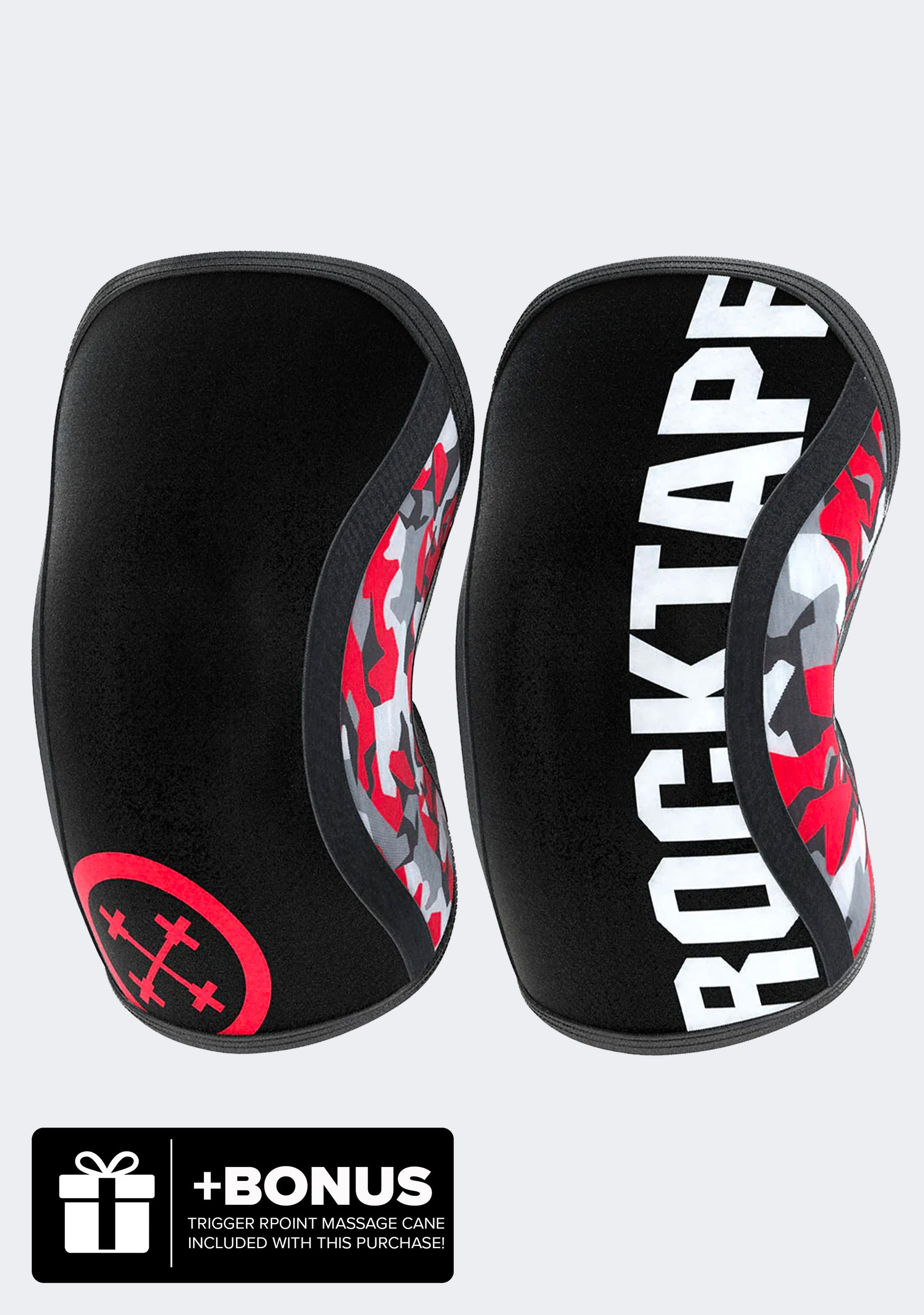 Rocktape Assassins Knee Sleeve 5mm Thick Red Camo