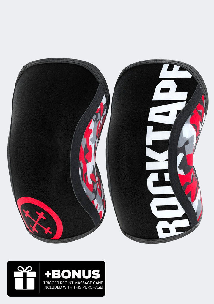Rocktape Assassins Knee Sleeve 5mm Thick Red Camo