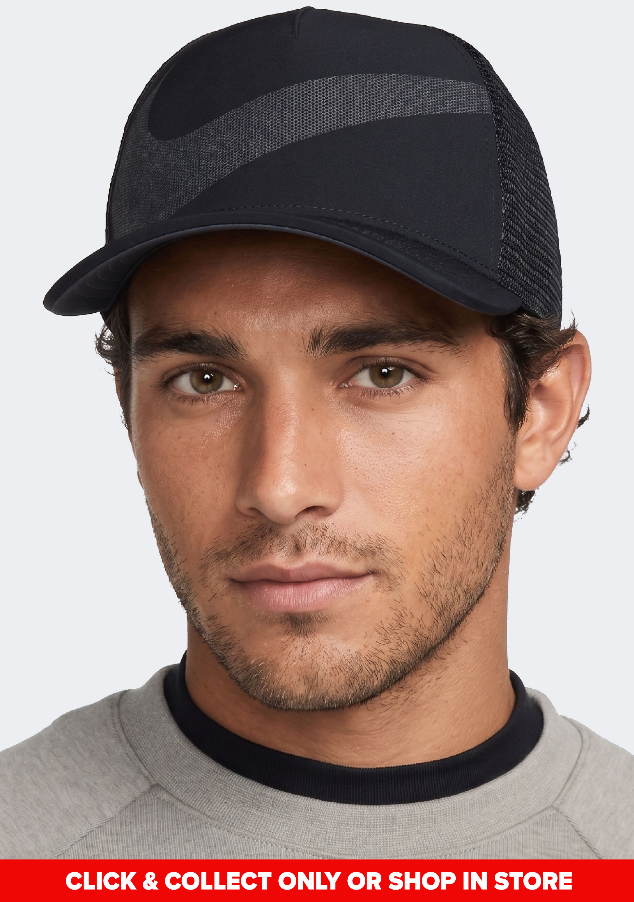 Nike Dri-Fit Rise Big Swoosh Trucker Cap