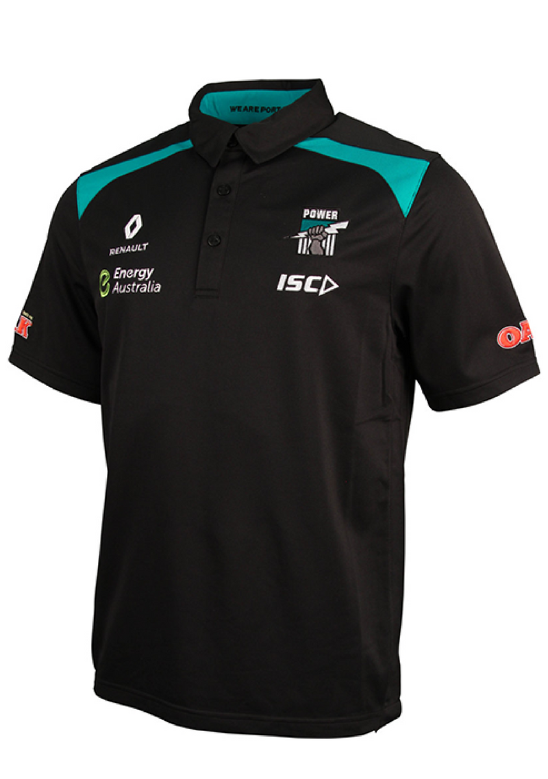 ISC Port Adelaide Media 2016 Polo Mens <br> PA16POL1A