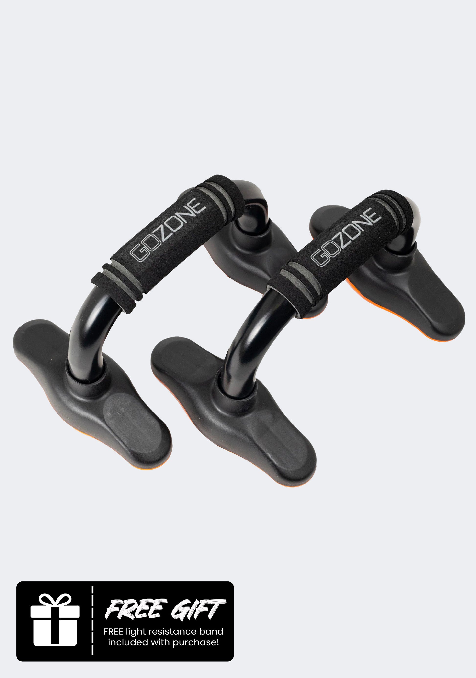 GoZone Push Up Bar with BONUS Light Resistance Band