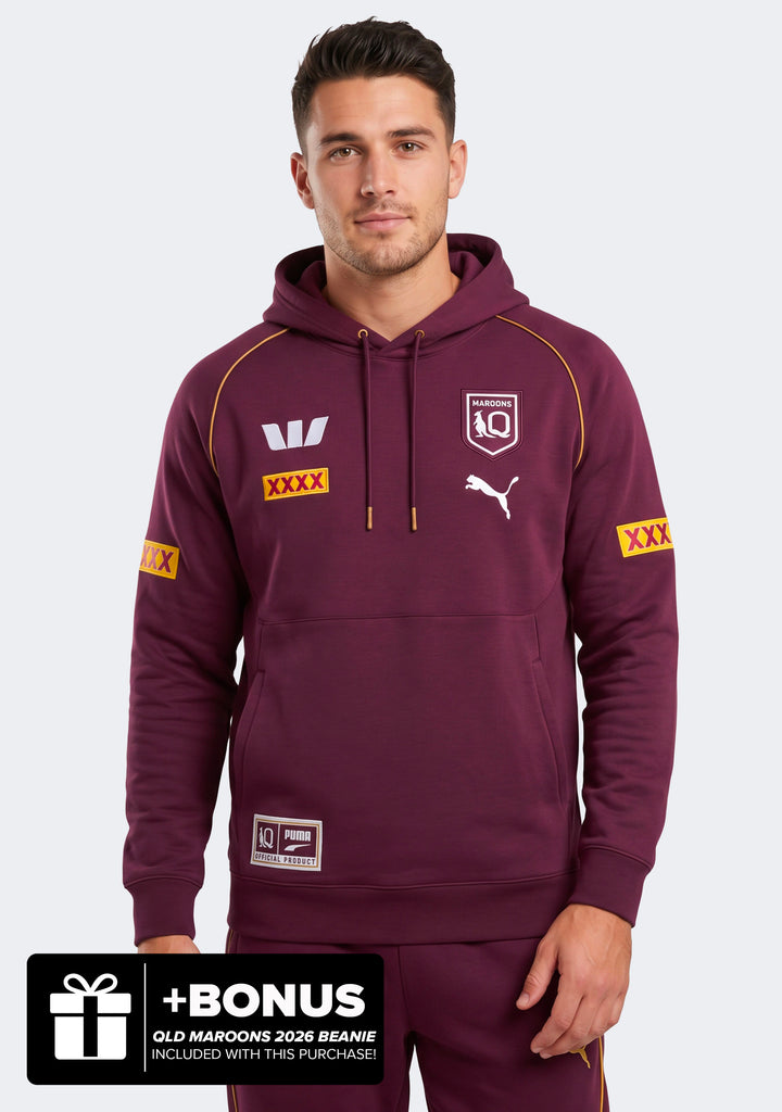 Puma Men's QLD Maroons 2026 Team Hoodie