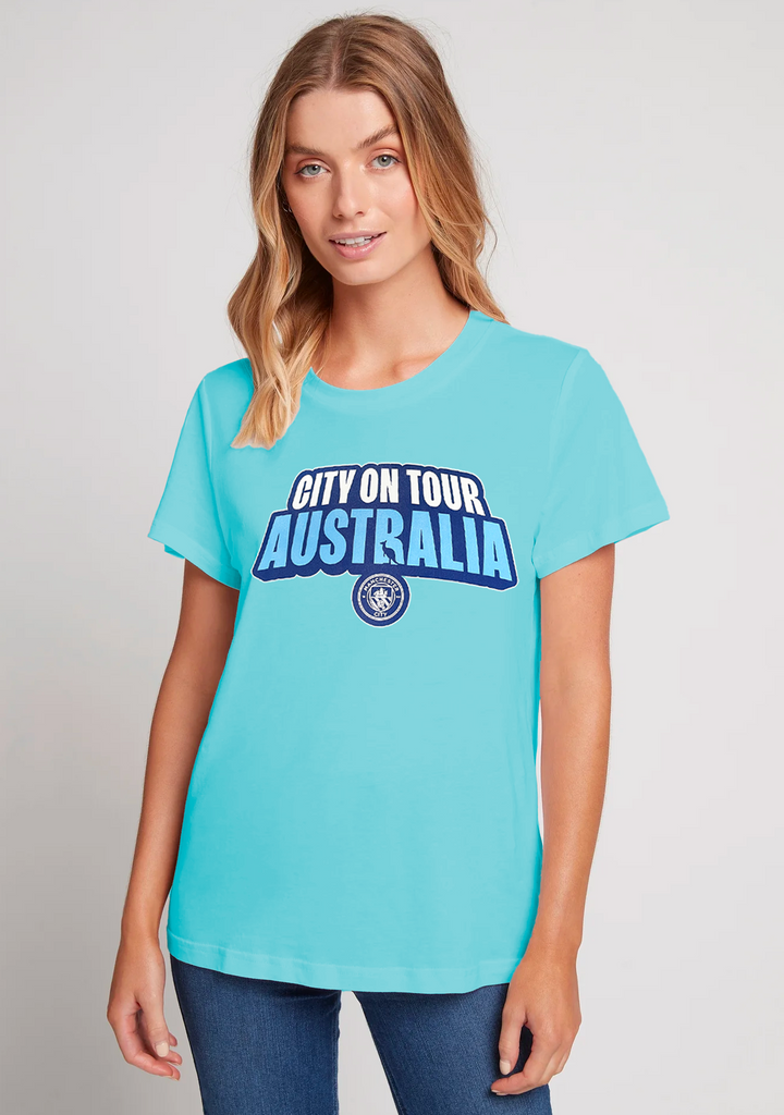 Manchester City Ladies T-Shirt with FREE Manchester City Scarf <br> MCIT038AA